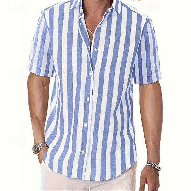 Beach Up Men's Casual Shirt Summer Button