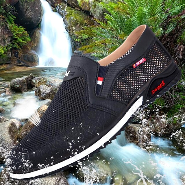Slip-Ons Men's Shoes Flyknit Walking Loafers Casual