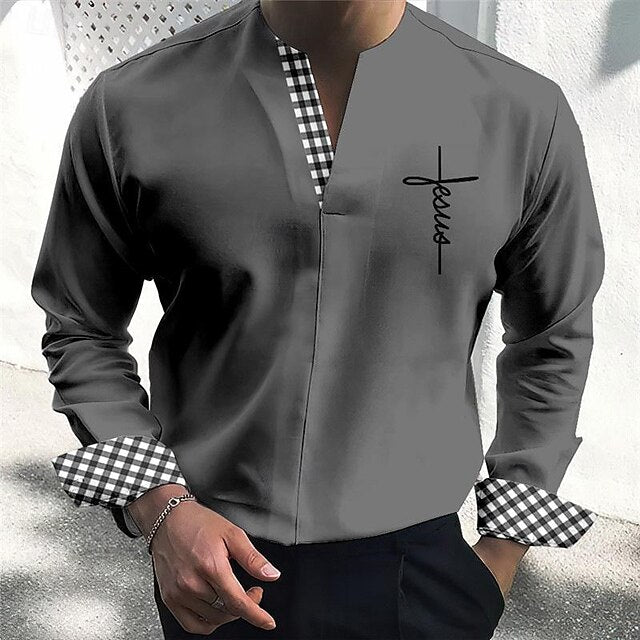 Up Beach Summer Shirt Casual Button Men's