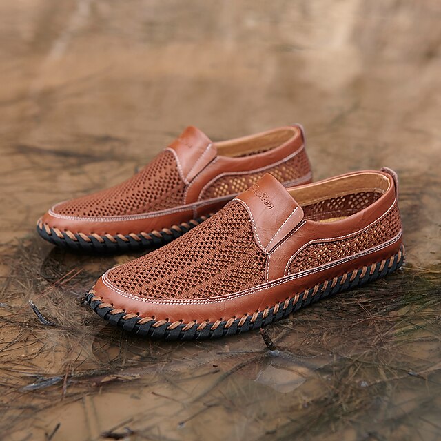 Pattern Leather Faux - Purple Crocodile Men's Loafers