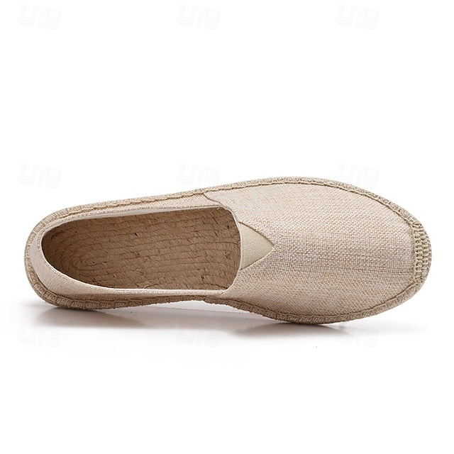 Navy Blue Canvas – Casual Shoes Slip-On Lightweight Men's