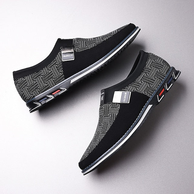Shoes with Print Canvas Men's Animal Espadrille Slip-On