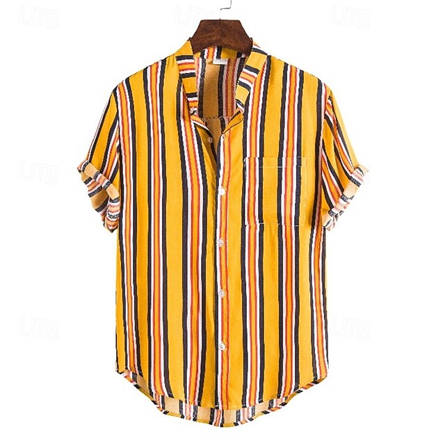 Popover Summer Beach Casual Shirt Men's