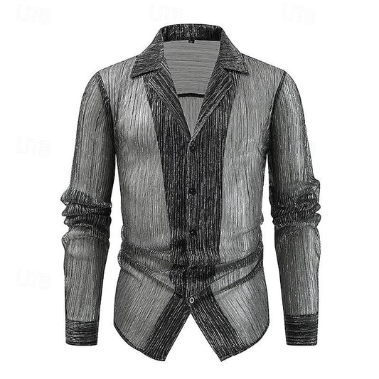 Men's Button Casual Shirt Up Beach Summer