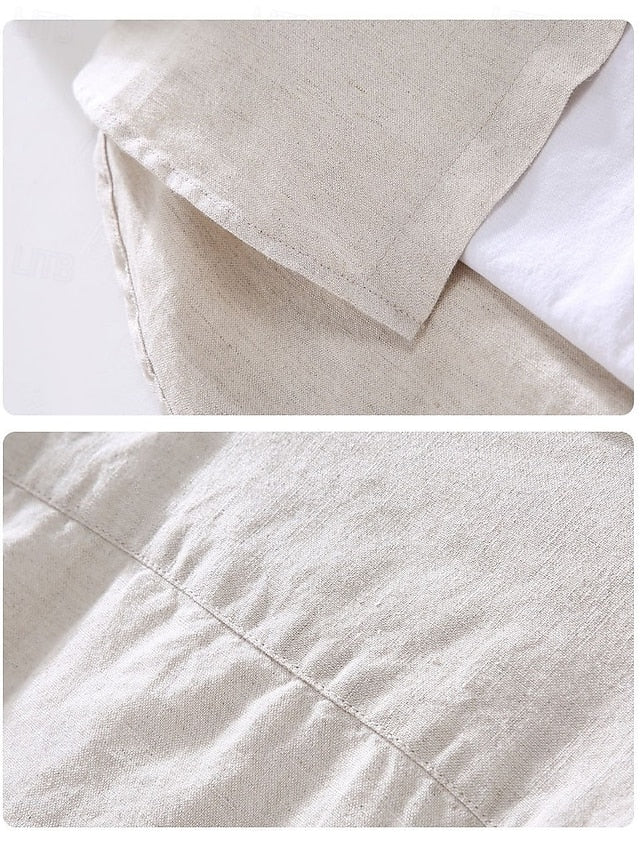 T Classic Long Men's Standard Casual Shirt Fit Beach