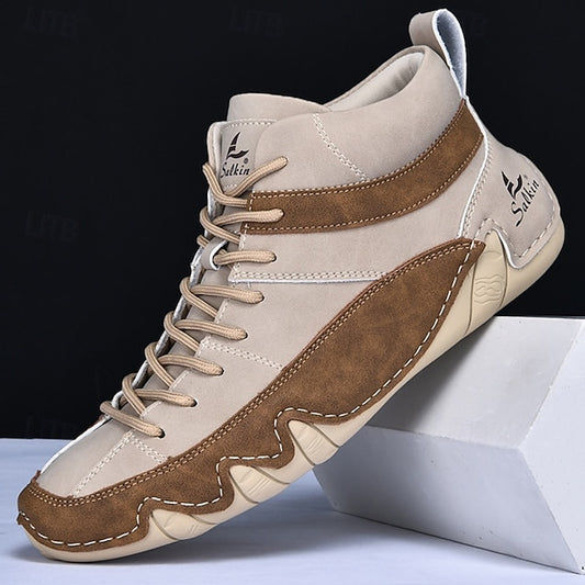 Casual High-Top Lightweight Men's Sneakers Lace-Up –