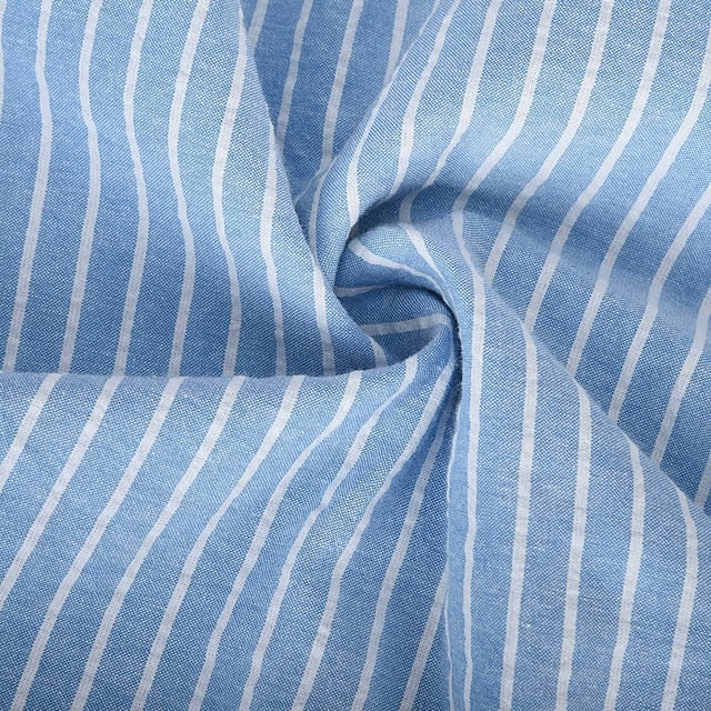Summer Button Up Striped Men's Shirt