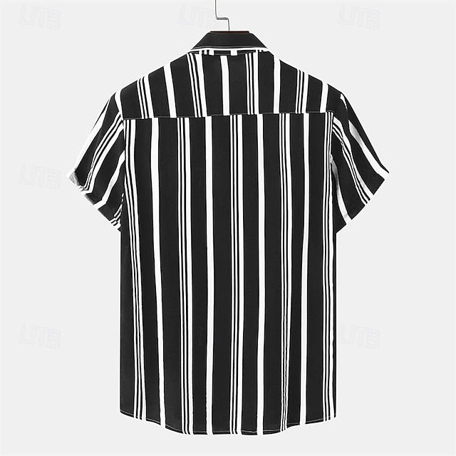Men's Casual Beach Up Button Summer Shirt