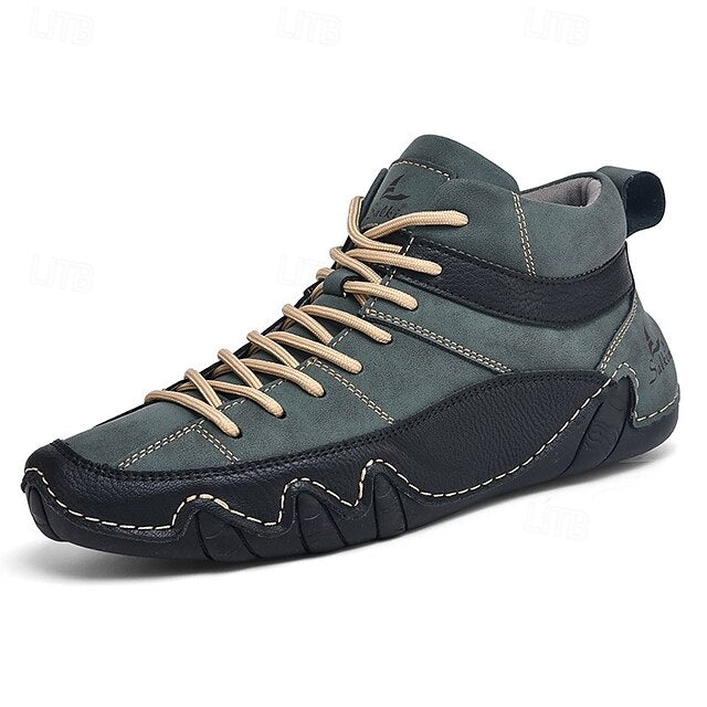 Casual High-Top Lightweight Men's Sneakers Lace-Up –