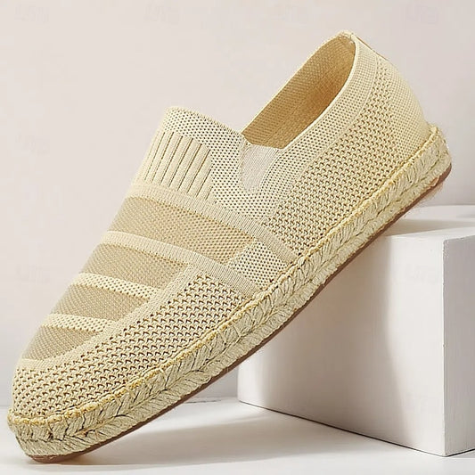 Men's with – Design Vacation Woven Espadrilles Beige