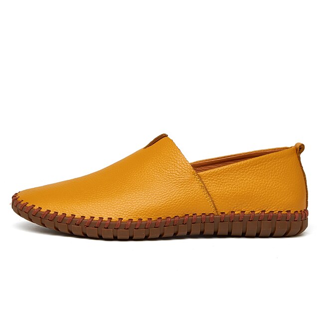 Leather Men's Loafers Slip-On