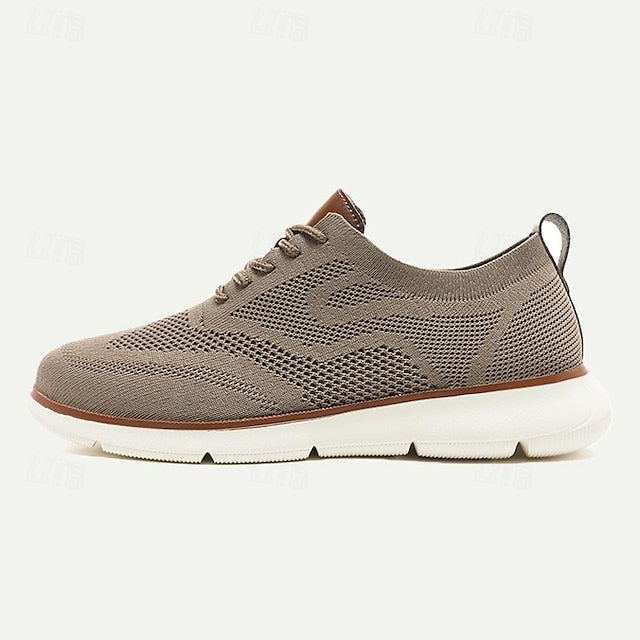 Sneakers Breathable - Knit Casual Men's Lightweight Walking