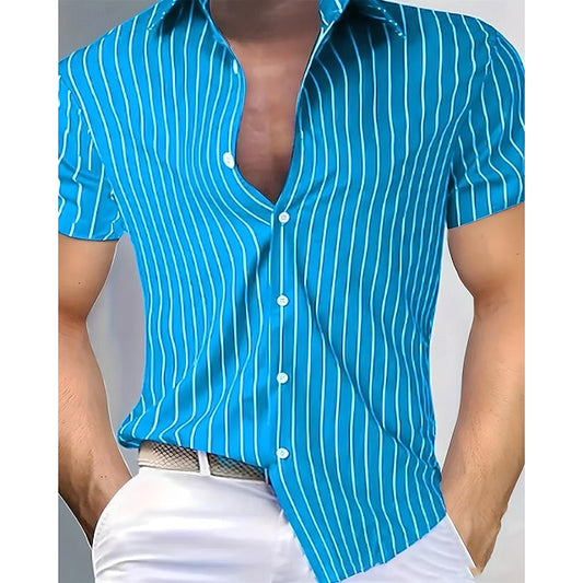 Casual Beach Button Up Men's Shirt Summer
