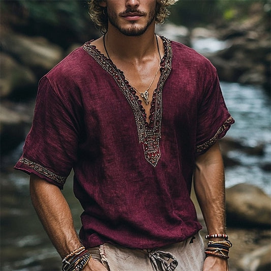 Short Shirt Tee T V Men's Sleeve Top