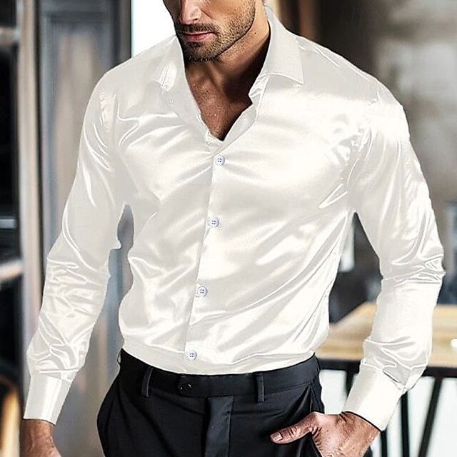 Summer Shirt Casual Men's Up Beach Button