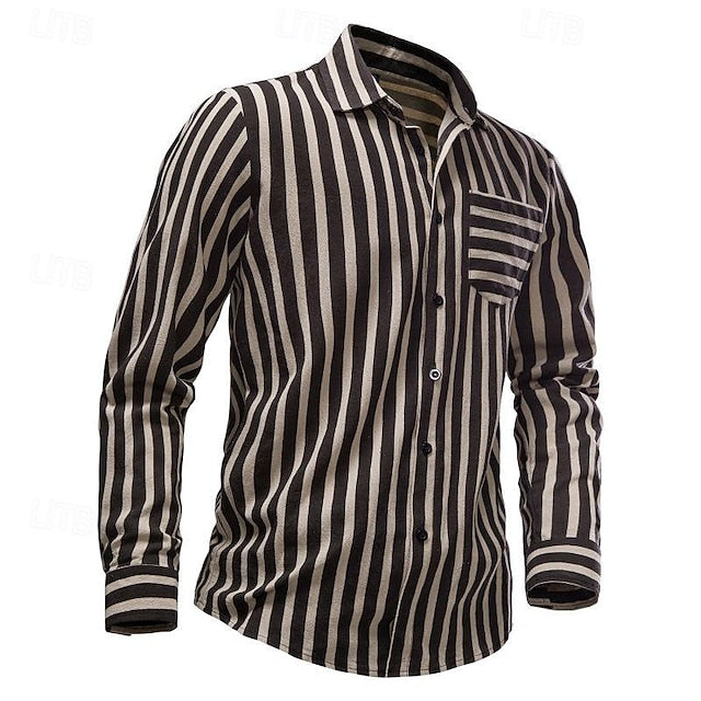 Men's Shirt Beach Up Summer Button Casual