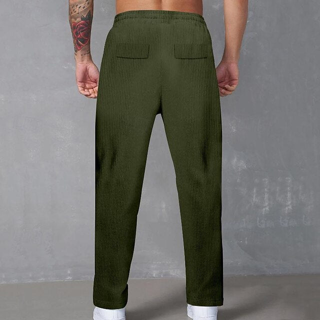 Drawstring Men's Tactical Trousers Cargo Pants