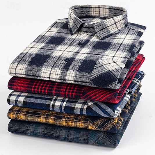 Summer Button Shirt Men's Up Beach Casual