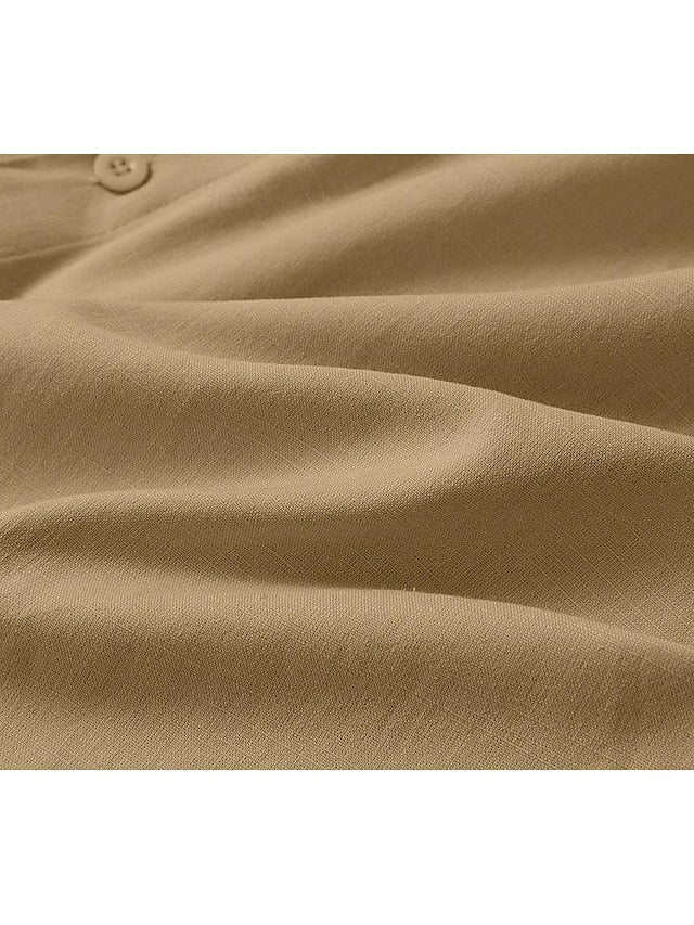 Collar Beach Summer Shirt Men's Wear Band