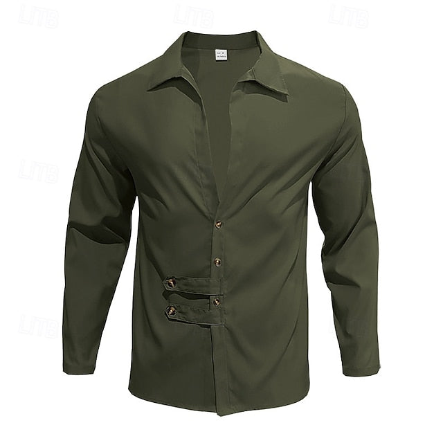 Casual Beach Men's Summer Black Shirt
