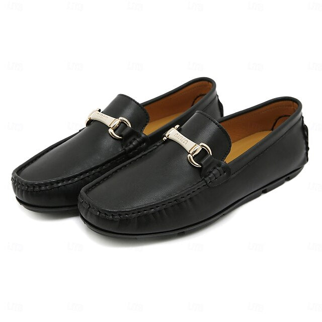 with Moccasins Men's Yellow Buckle Metal