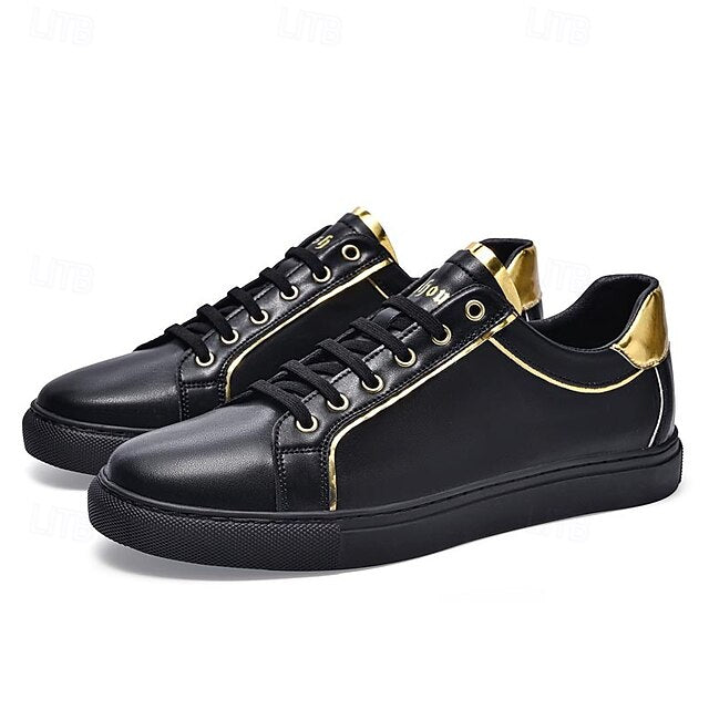 Casual Men's Walking Split Sneakers Leather Comfortable