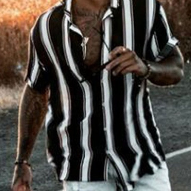 Summer Men's Shirt Casual Hawaiian