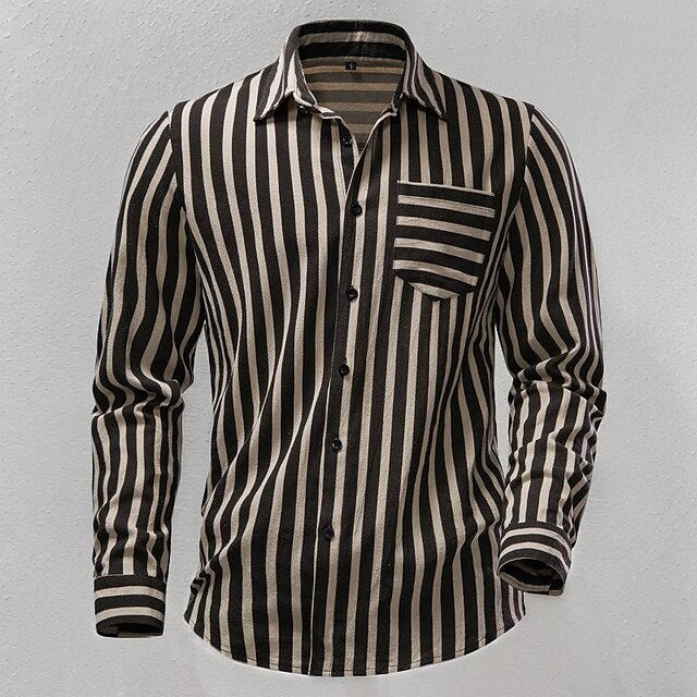 Satin Plain Men's Casual Up Shirt Button