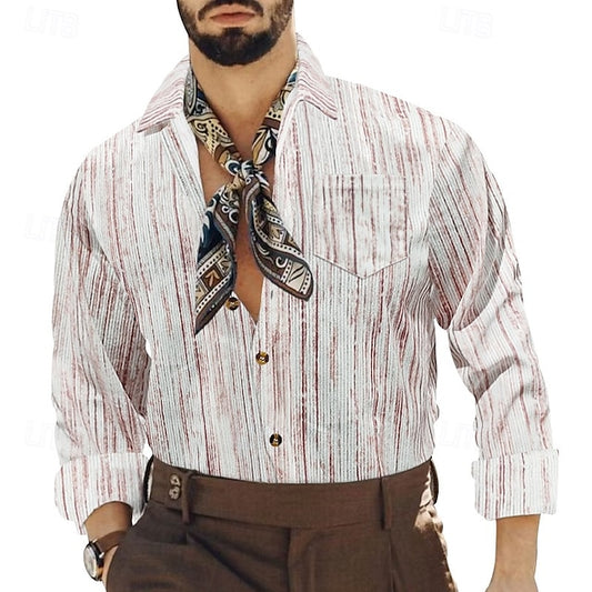 Button Shirt Casual Beach Summer Up Men's