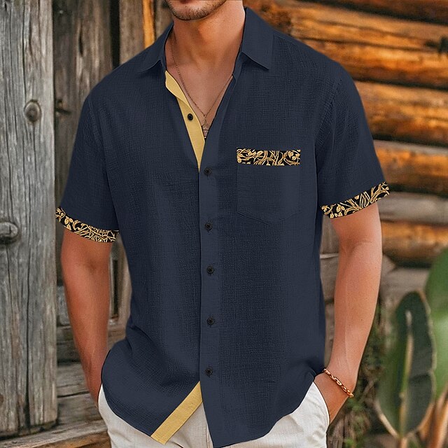 Men's Summer Shirt Beach Linen Viking Style