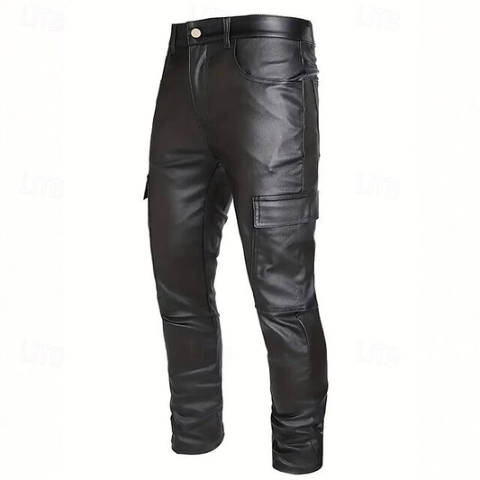 Men's Pocket Pants Plain Track Summer Trousers