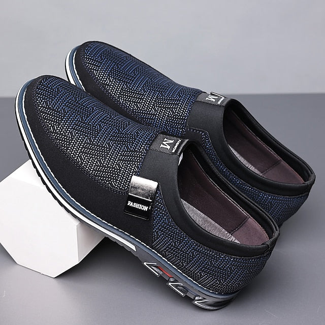 Shoes with Print Canvas Men's Animal Espadrille Slip-On