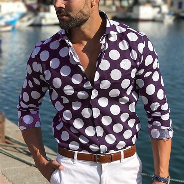 Button Men's Up Hawaiian Summer Shirt