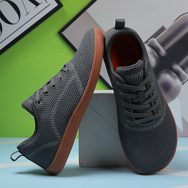 Sneakers Orange Bright Sole Men's – with Knit White