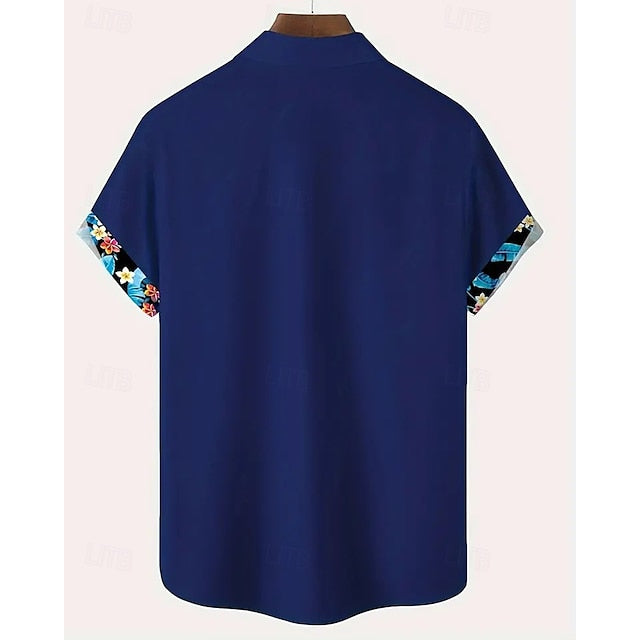 Beach Men's Up Button Summer Shirt Casual