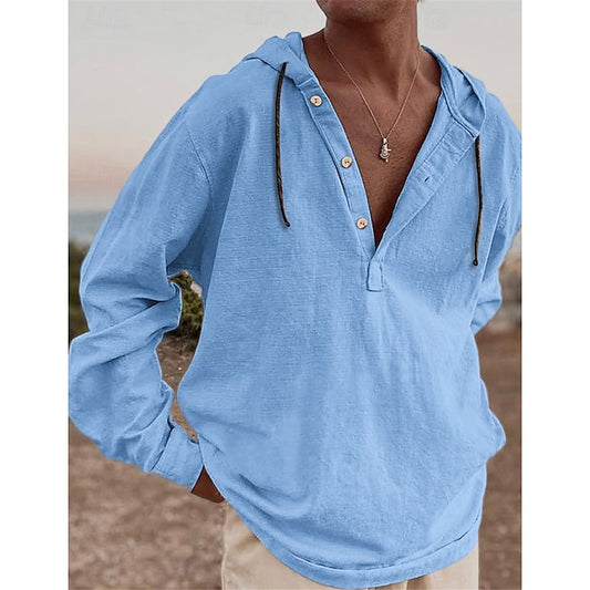 Shirt Summer Beach Blue Green Wear Casual Men's