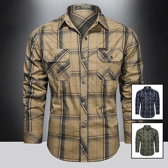Summer Casual Bowling Shirt Button Men's