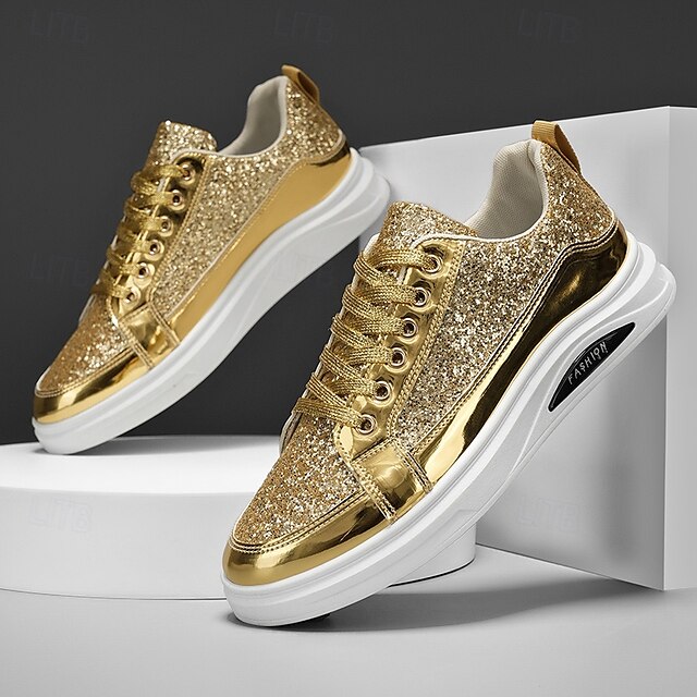 PU Casual Walking Slip Comfortable Sneakers Men's Leather