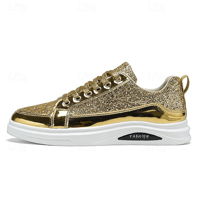 PU Casual Walking Slip Comfortable Sneakers Men's Leather