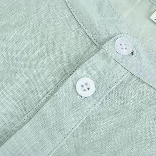 Shirt Beach Summer Casual Popover Men's