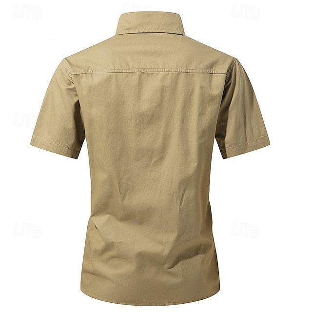 Shirts Button Shirt Men's Workwear Work Casual