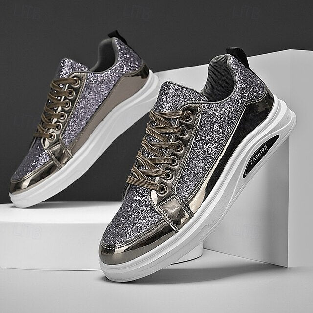 PU Casual Walking Slip Comfortable Sneakers Men's Leather