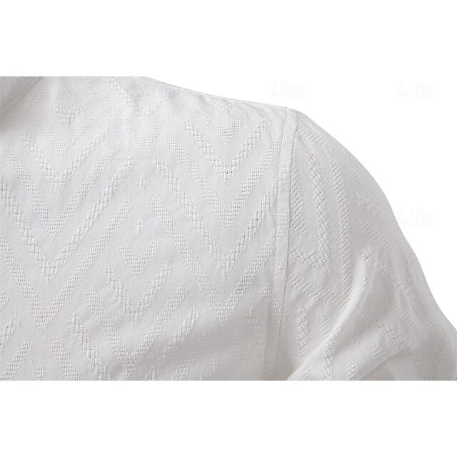 Shirt Beach Summer Popover Men's Casual