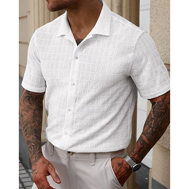 Men's Beach Up Summer Casual Button Shirt