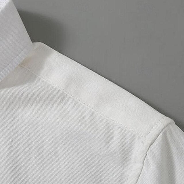 Button Summer Up Shirt Beach Casual Men's