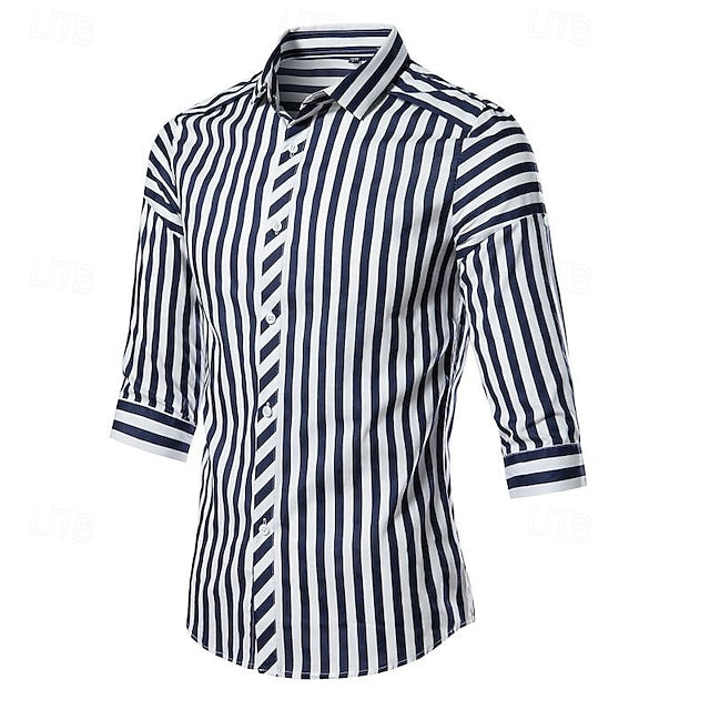 Shirt Up Summer Casual Beach Button Men's