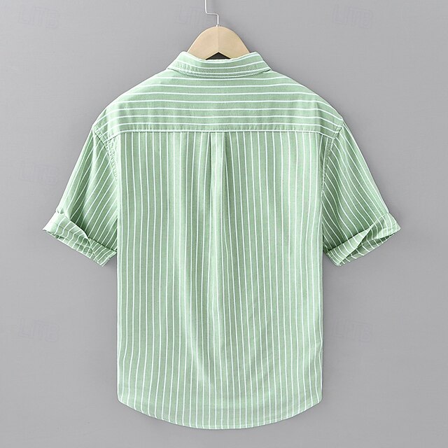 Casual Button Up Shirt Beach Men's Summer