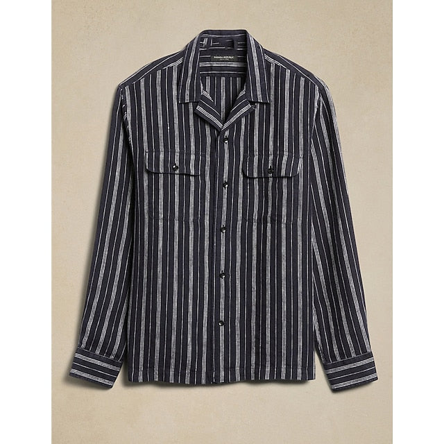 Workwear Shirts Button Shirt Men's Work Up