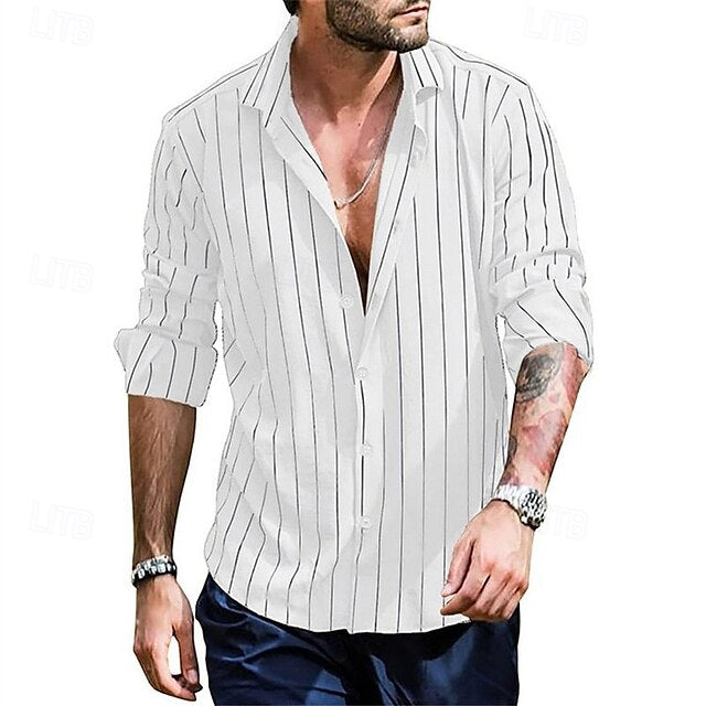 Up Men's Casual Shirt Summer Beach Button