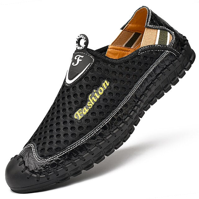 Casual Men's Shoes Mesh Lightweight Slip-On Breathable –